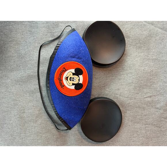 RARE Vintage‎ Walt Disney Blue Mickey Mouse Ears Cap Strap Embroidered "Owen" - Picture 1 of 4